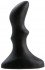 Рифленый черный анальный стимулятор Small ripple plug - 10 см.