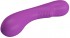 Фиолетовый силиконовый вибратор Elsa - 19 см.