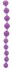 Фиолетовая анальная цепочка JUMBO JELLY THAI BEADS CARDED LAVENDER - 31,8 см.