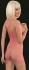 Яркое мини-платье с вырезами на груди