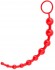 Красная анальная цепочка Black&Red - 31 см.