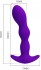 Фиолетовый анальный стимулятор простаты с вибрацией Yale - 14,5 см.