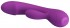 Фиолетовый вибратор Doreen с клиторальным отростком - 17,5 см.