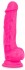 Розовый реалистичный фаллоимитатор на присоске NEO 7.5INCH DUAL DENSITY COCK W. BALLS - 19 см.