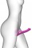 Ярко-розовый безремневой страпон Multi Orgasm Size S с клиторальной стимуляцией