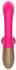 Розовый изогнутый вибратор-кролик - 21,2 см.
