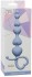 Голубая анальная цепочка Begginers Beads - 18 см.