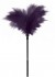 Пластиковая метелочка с фиолетовыми пёрышками Small Feather Tickler - 32 см.