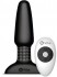 Чёрная вибровтулка с ротацией шариков RIMMING REMOTE CONTROL PLUG BLACK - 15,2 см.