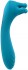 Голубой двухсторонний вибромассажер Heads or Tails - 19,3 см.