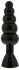 Чёрная анальная ёлочка на ножке BENDABLE BUTT RATTLER - 20,3 см.