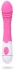 Розовый вибромассажер с крупной головкой - 20,2 см.