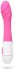 Розовый вибромассажер с крупной головкой - 20,2 см.