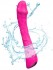 Ярко-розовый гибкий вибратор-реалистик - 21,3 см.