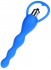 Синяя анальная елочка с вибрацией - 14 см.
