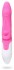Розовый вибромассажер с функцией нагрева - 23,7 см.