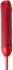 Красный стек с фаллосом вместо ручки - 62 см.