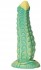 Зелёный фаллоимитатор с чешуйками  Аллигатор  - 22 см.