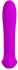 Мощный лиловый анальный вибратор с эффектом римминга - 15,9 см.