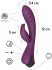 Фиолетовый вибратор-кролик Lepus с ребрышками
