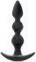 Черная витая пробка-елочка с ограничителем - 16 см.