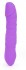 Фиолетовый вибратор-ротатор KING - 22,6 см.
