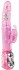 Розовый вибромассажер Mariposa Tulip с поступательными движениями и ротацией бусин - 29,5 см.