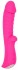 Ярко-розовый вибромассажер 5  Silicone Wild Passion - 19,1 см.