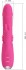 Розовый вибратор Dorothy с функцией поступательных движений - 19,7 см.