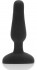 Анальная вибропробка чёрного цвета NOVICE REMOTE CONTROL PLUG BLACK - 10,2 см.