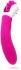 Ярко-розовый клиторальный стимулятор с вращающимися лепестками - 14,5 см.
