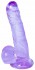 Фиолетовый фаллоимитатор Oxygen - 17,5 см.