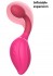 Розовый расширяющийся вибратор Gina - 19,4 см.
