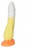 Бело-жёлтый фаллоимитатор  Феникс  - 28 см.