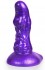 Фиолетовый фантазийный фаллоимитатор - 19 см.