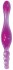Фиолетовый двусторонний фаллоимитатор Galaxia - 20 см.