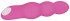 Розовый фигурный вибростимулятор с подсветкой Afterglow - 16,5 см.