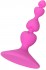 Розовая силиконовая анальная пробка Loverty - 8 см.