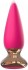 Розовая анальная вибропробка Anal Plug с пультом ДУ - 12 см.