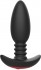 Черная анальная вибропробка Anal Vibrator с пультом ДУ - 13,5 см.