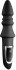 Черный конический анальный вибромассажер-ёлочка JOYFUL PLUG VIBRATOR 5.5INCH - 14 см.