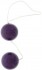 Фиолетовые вагинальные шарики VIBRATONE DUO BALLS PURPLE BLISTERCARD