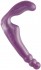 Безремневой фиолетовый страпон из силикона The Gal Pal - 17 см.