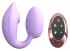 Сиреневый U-образный стимулятор клитора и точки G с пультом ДУ Wonderlover