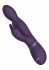 Фиолетовый вибромассажер-кролик Niva - 21,5 см.