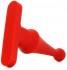 Красная анальная пробка Bum Buddies Tease My Tush, Intermediate Silicone Anal Plug - 12 см.