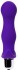 Фиолетовая изогнутая анальная вибропробка - 12,9 см.