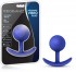 Синяя анальная пробка для ношения Performance Wearable Vibro Plug - 8,4 см.