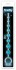 Голубая анальная цепочка-елочка Pleasure Beads - 30 см.