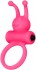 Розовое эрекционное виброкольцо на пенис Eromantica